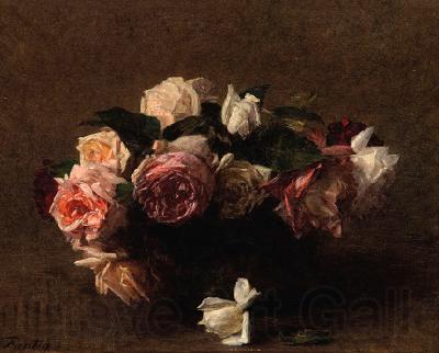 Henri Fantin-Latour Fleurs roses, sin fecha Spain oil painting art